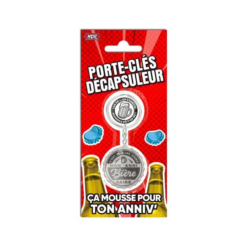 Porte-clés décapsuleur Anni-Bière-Saire