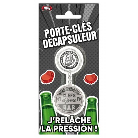 Porte-clés décapsuleur Je me bar