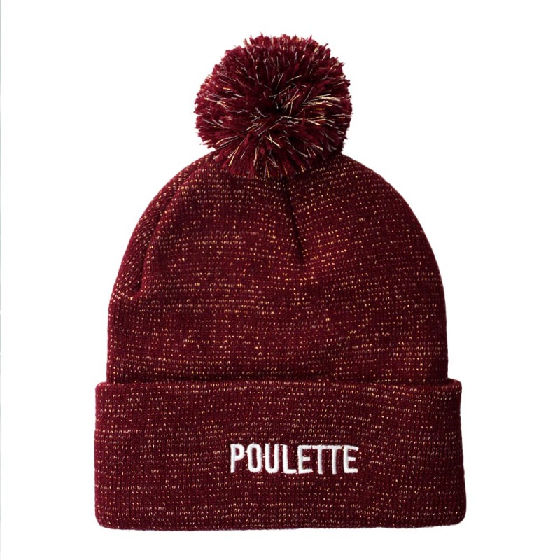 BONNET POMPON PAILLETTES "POULETTE"