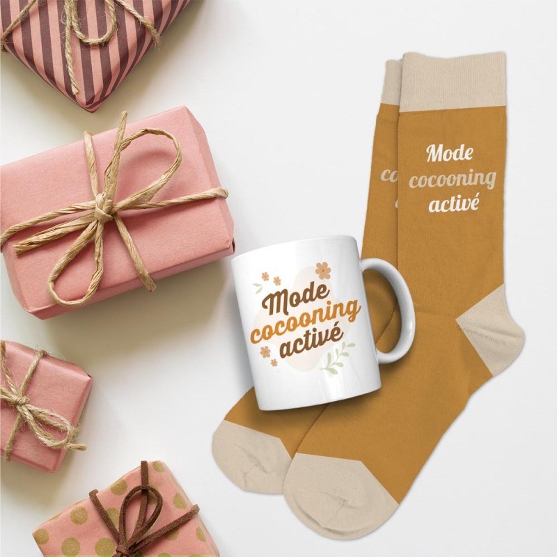 COFFRET MUG CHAUSSETTES "COCOONING"