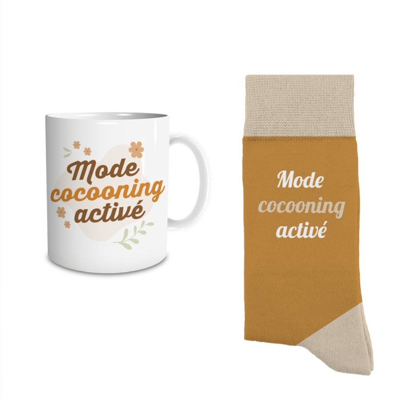 COFFRET MUG CHAUSSETTES "COCOONING"