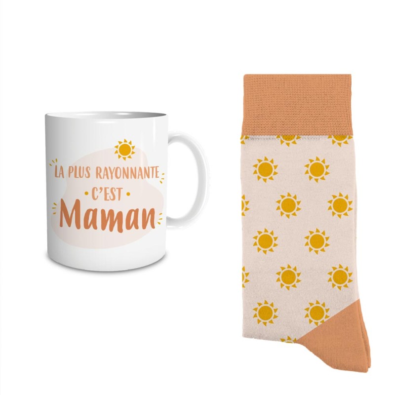 COFFRET MUG CHAUSSETTES "C EST MAMAN"