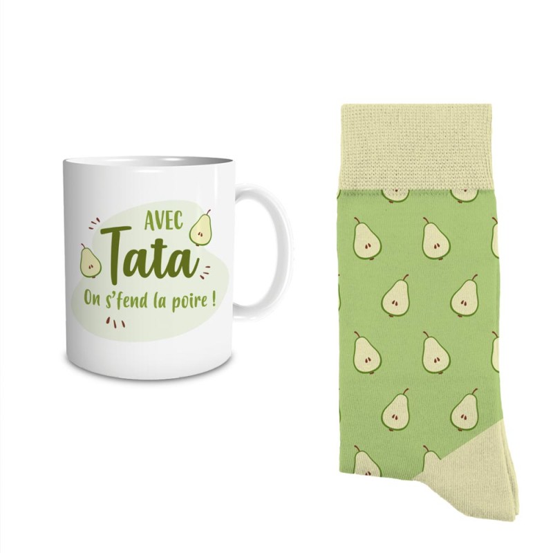 COFFRET MUG CHAUSSETTES "AVEC TATA..."