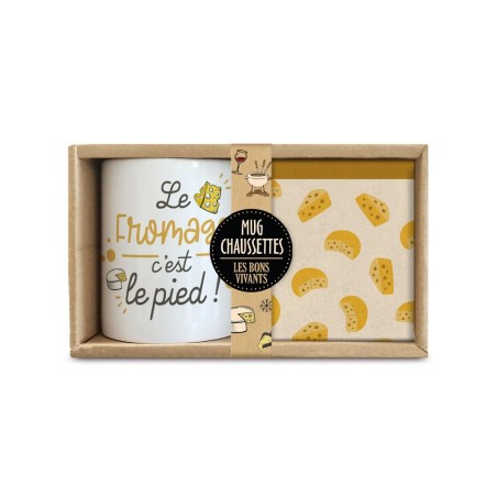 COFFRET  "LE FROMAGE C EST LE PIED"