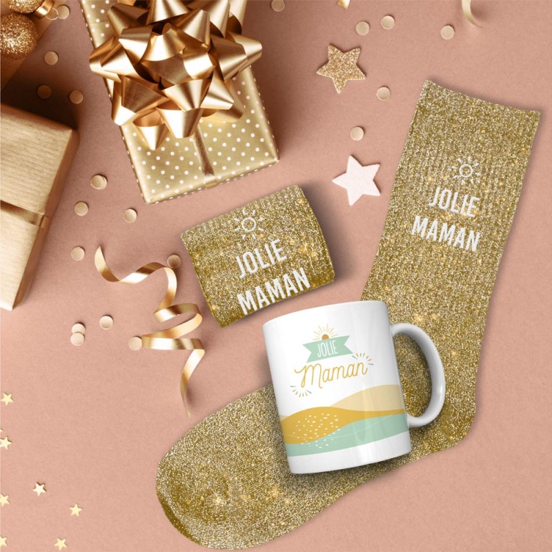 COFFRET MUG CHAUSSETTES JOLIE MAMAN