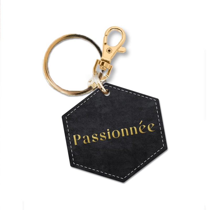 PORTE CLE VELOURS PASSIONNEE