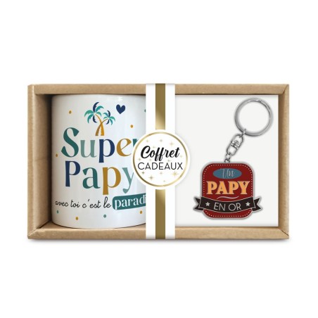 COFFRET MUG "PAPY EN OR"