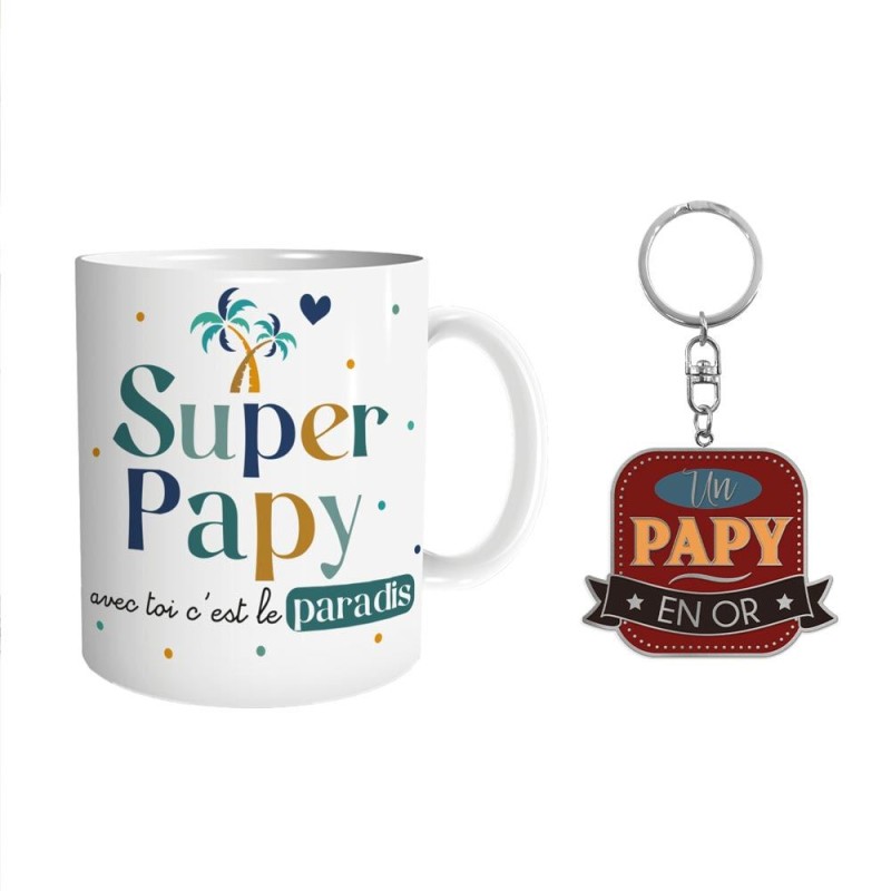 COFFRET MUG "PAPY EN OR"