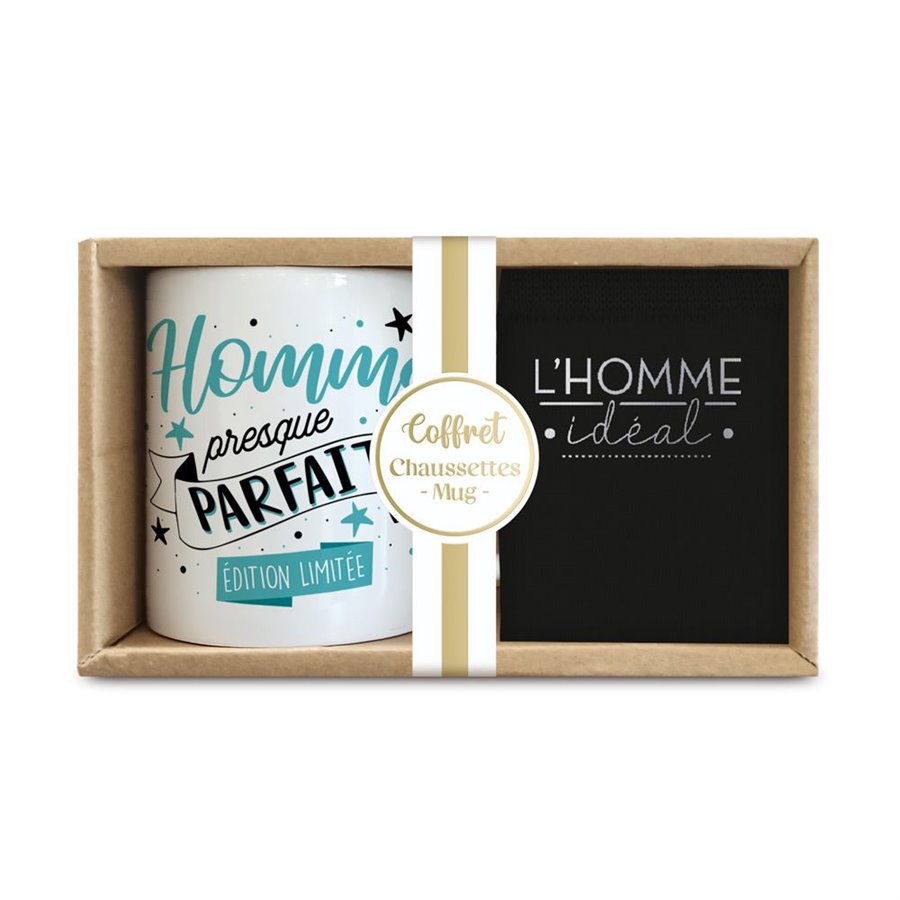 COFFRET MUG/CHAUSSETTES HOMME PARFAIT