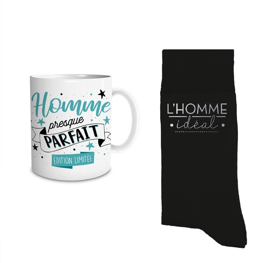 COFFRET MUG/CHAUSSETTES HOMME PARFAIT