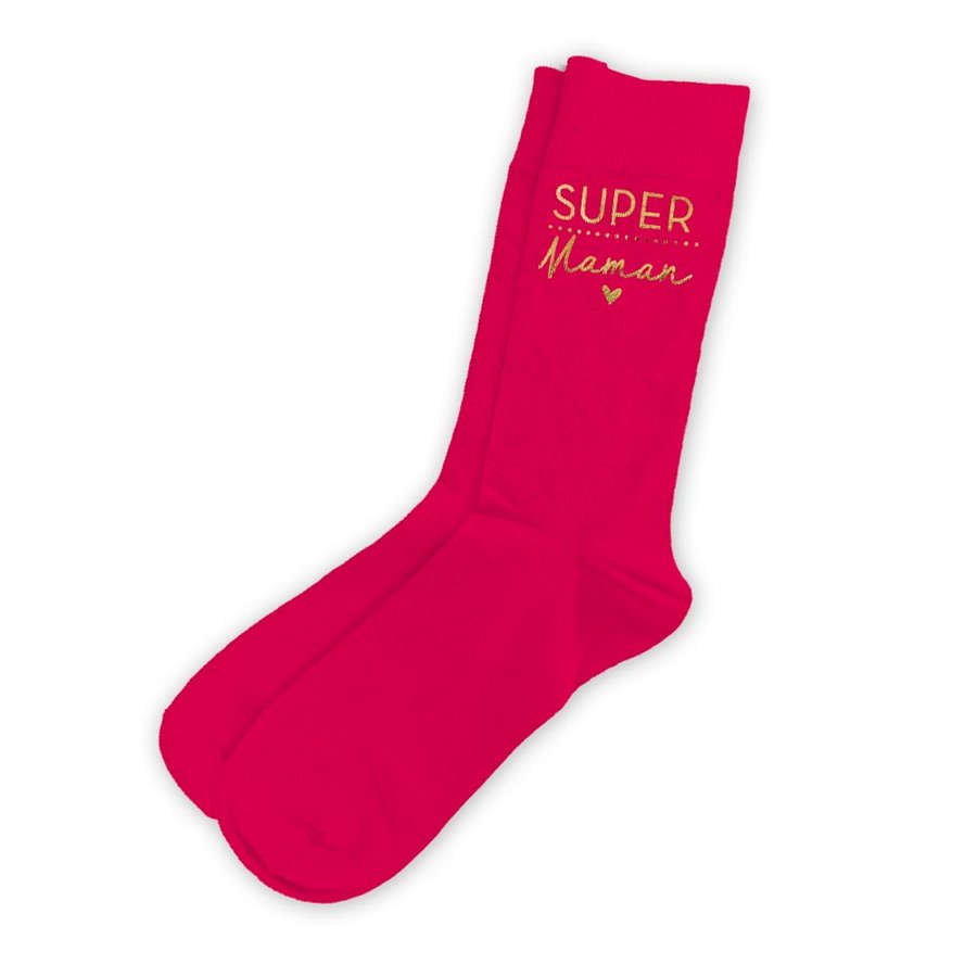 CHAUSSETTES "SUPER MAMAN"