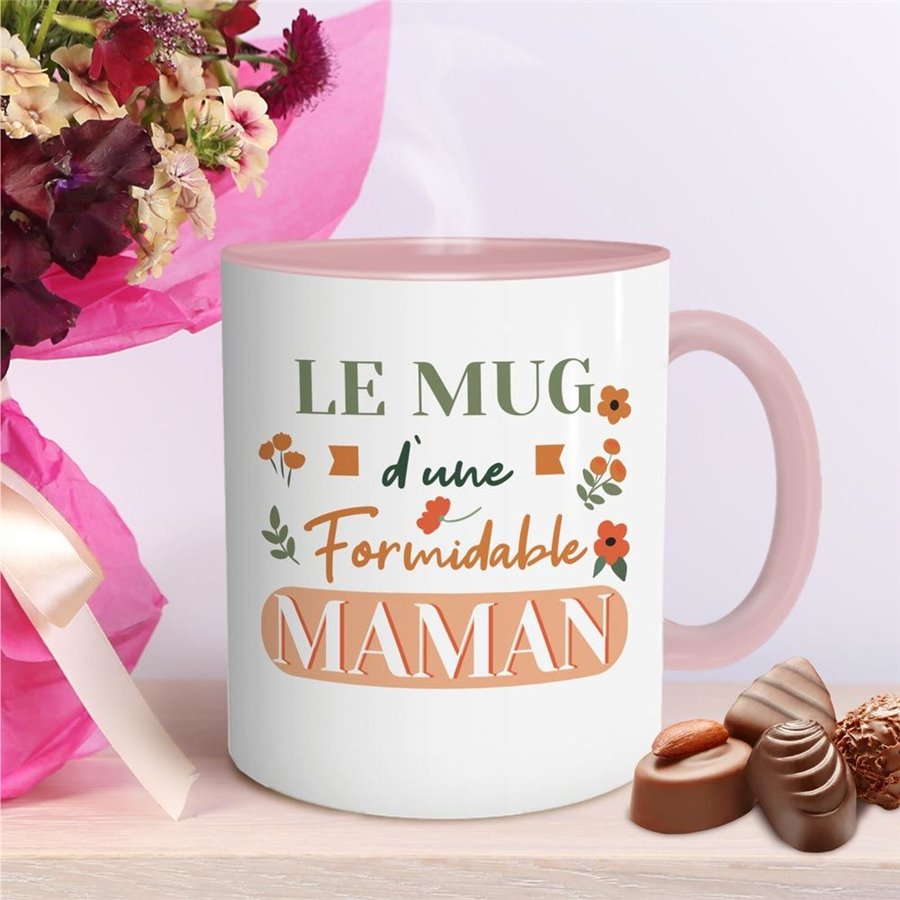 MUG ROSE FORMIDABLE MAMAN