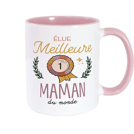 MUG ROSE ELUE MEILLEURE MAMAN