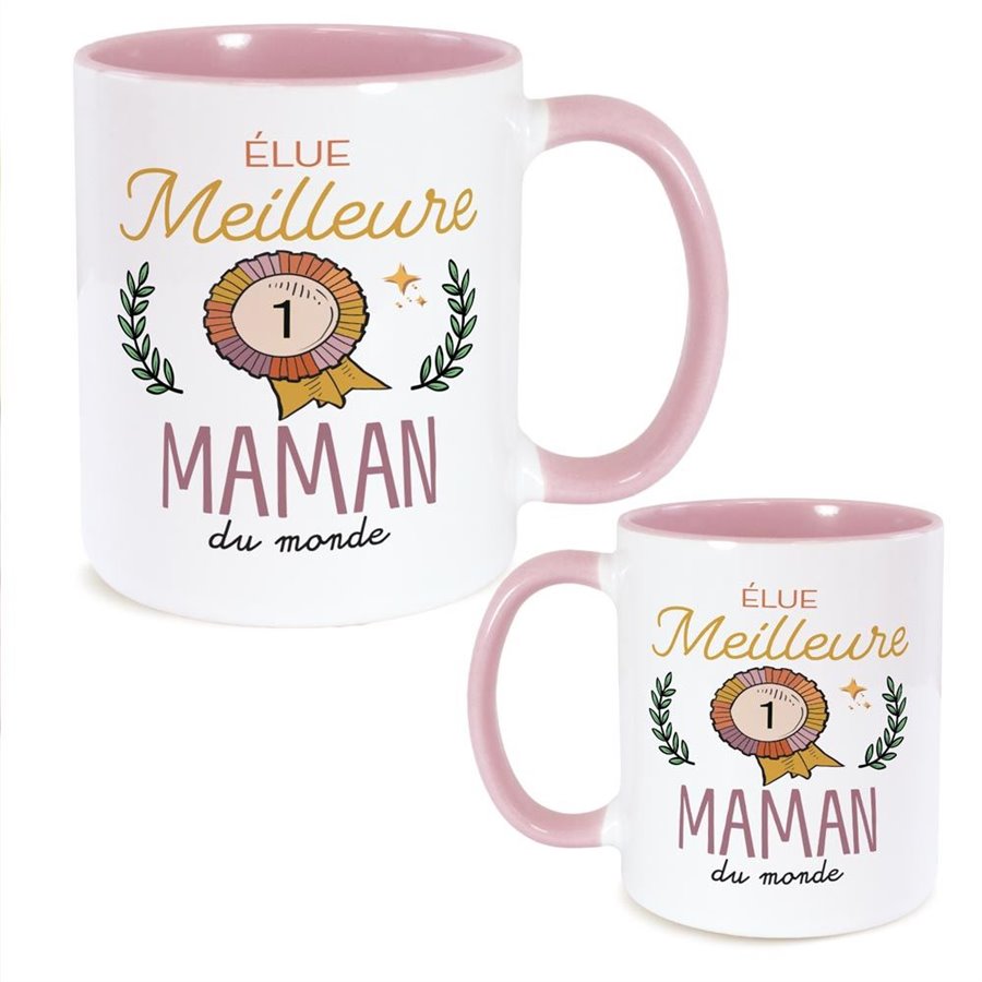 MUG ROSE ELUE MEILLEURE MAMAN