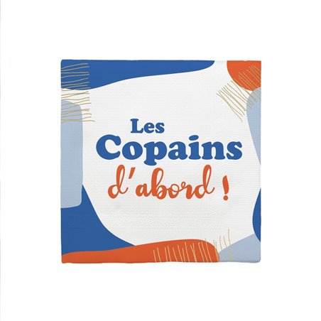 SERVIETTES 10 PCS APERO DES COPAINS