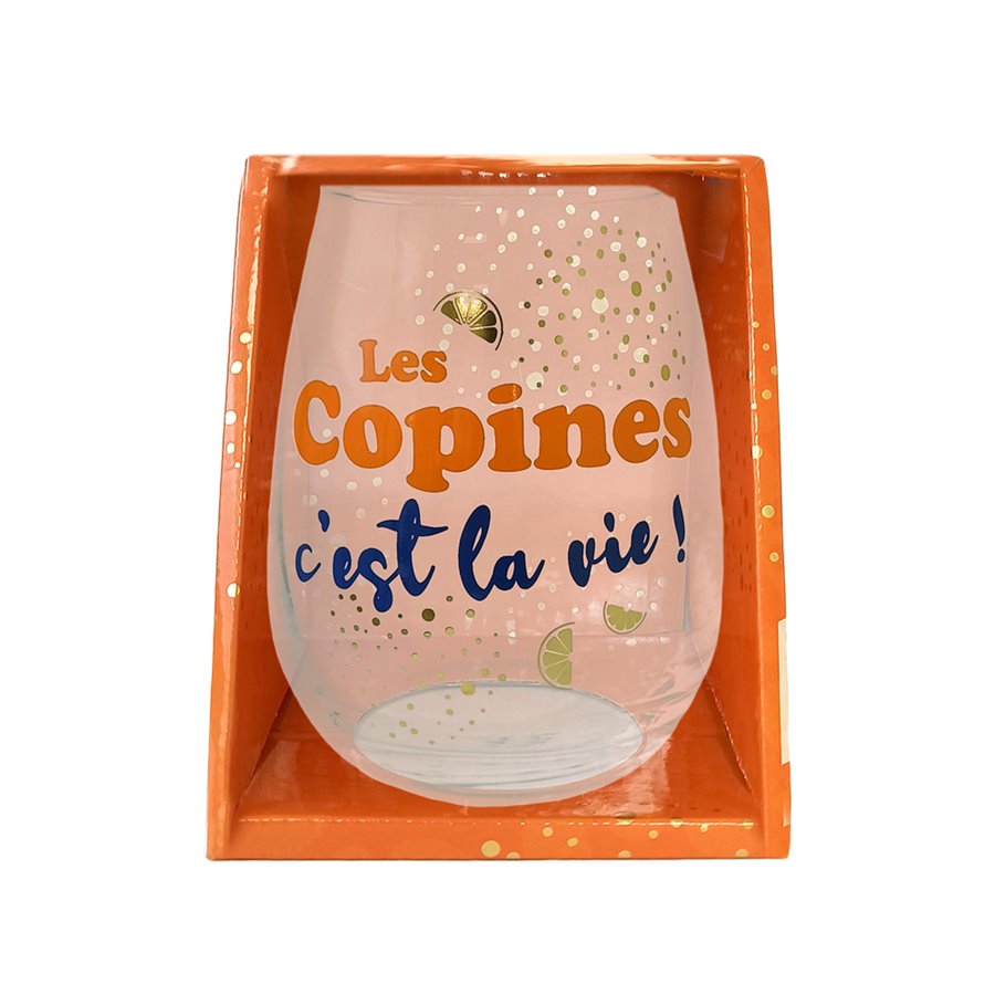 COFFRET VERRE A EAU APERO DES COPINES