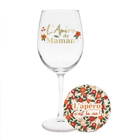 COFFRET VERRE APERO DE MAMAN