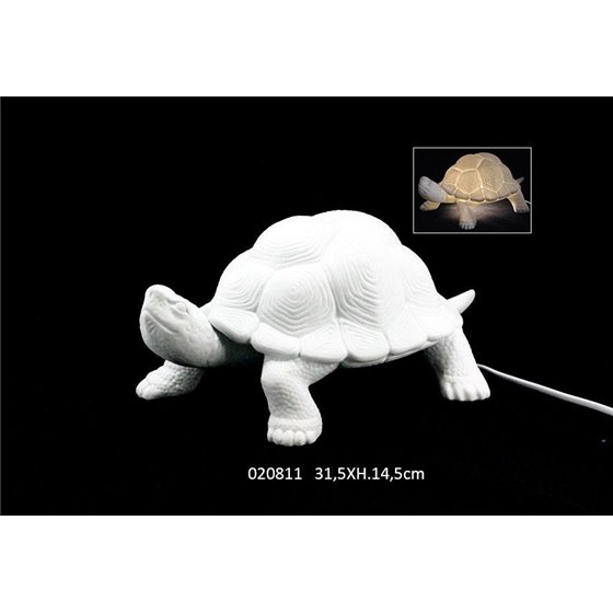 LAMPE PORCELAINE TORTUE 