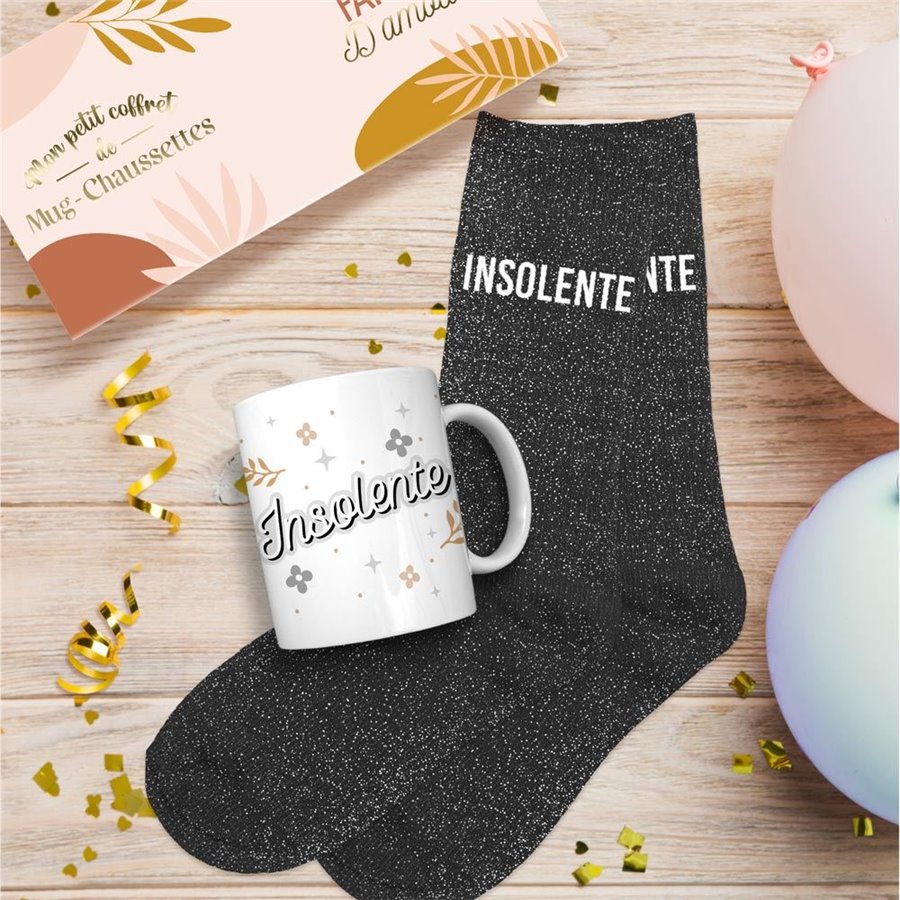 COFFRET MUG PAILLETTES INSOLENTE