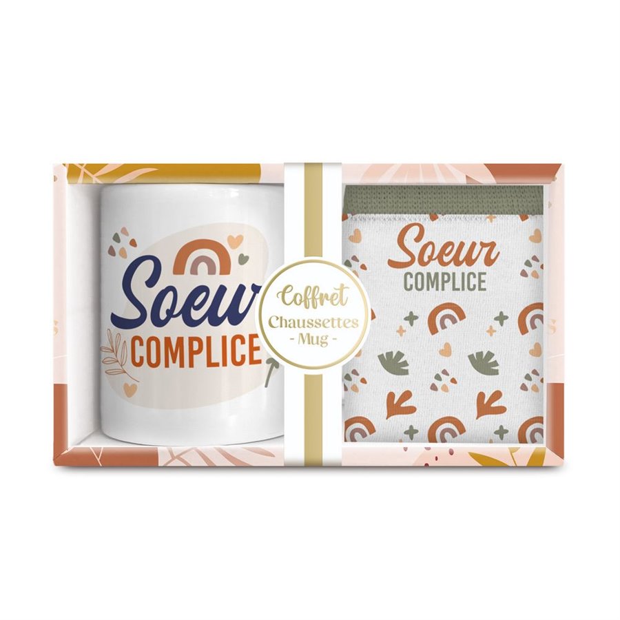 COFFRET MUG/CHAUSSETTES SOEUR COMPLICE