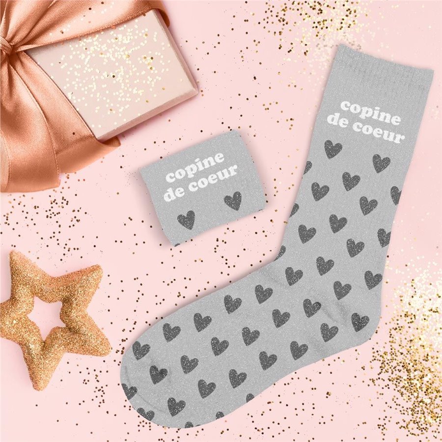 CHAUSSETTES PAILLETTES COPINE DE COEUR