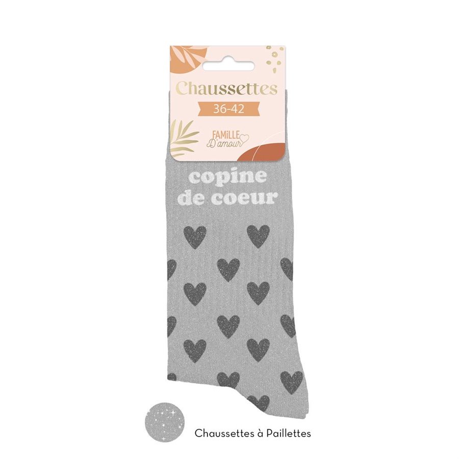 CHAUSSETTES PAILLETTES COPINE DE COEUR