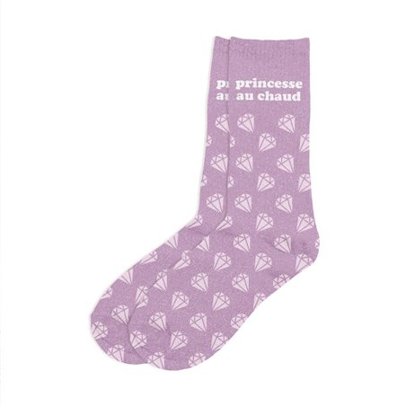 CHAUSSETTES PAILLETTES PRINCESSE AU CHAUD