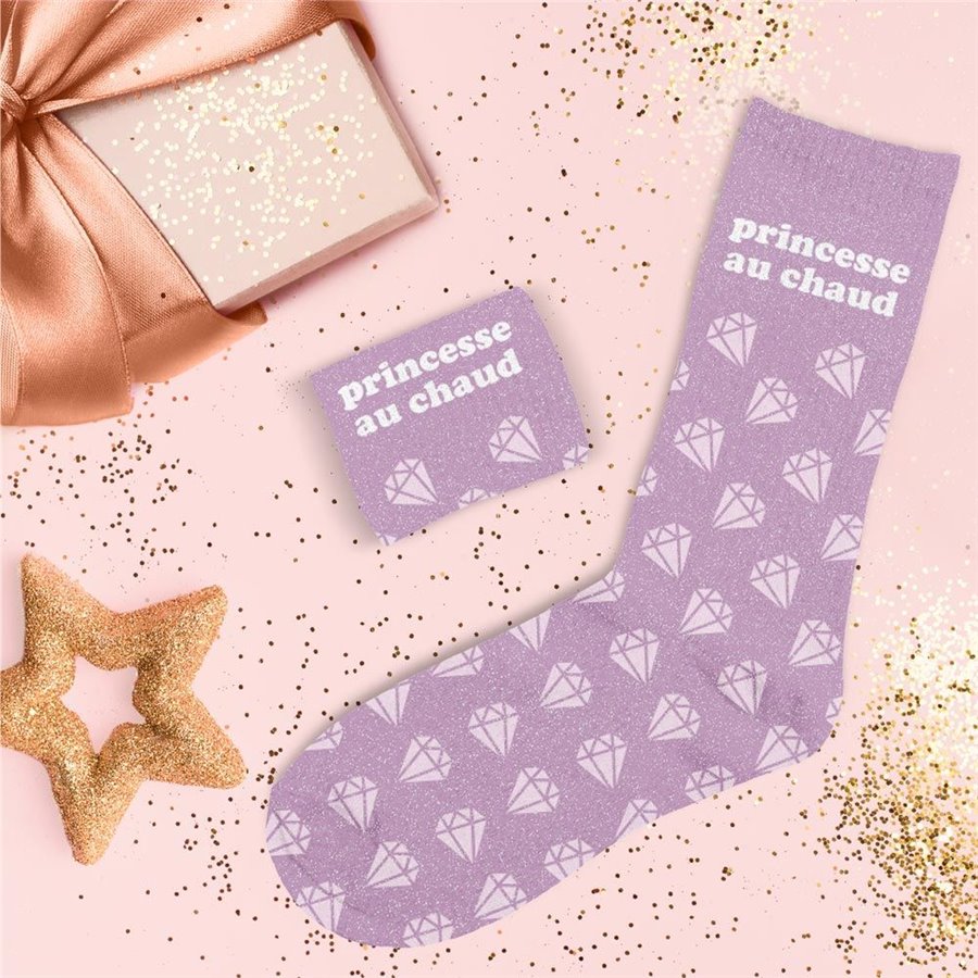 CHAUSSETTES PAILLETTES PRINCESSE AU CHAUD