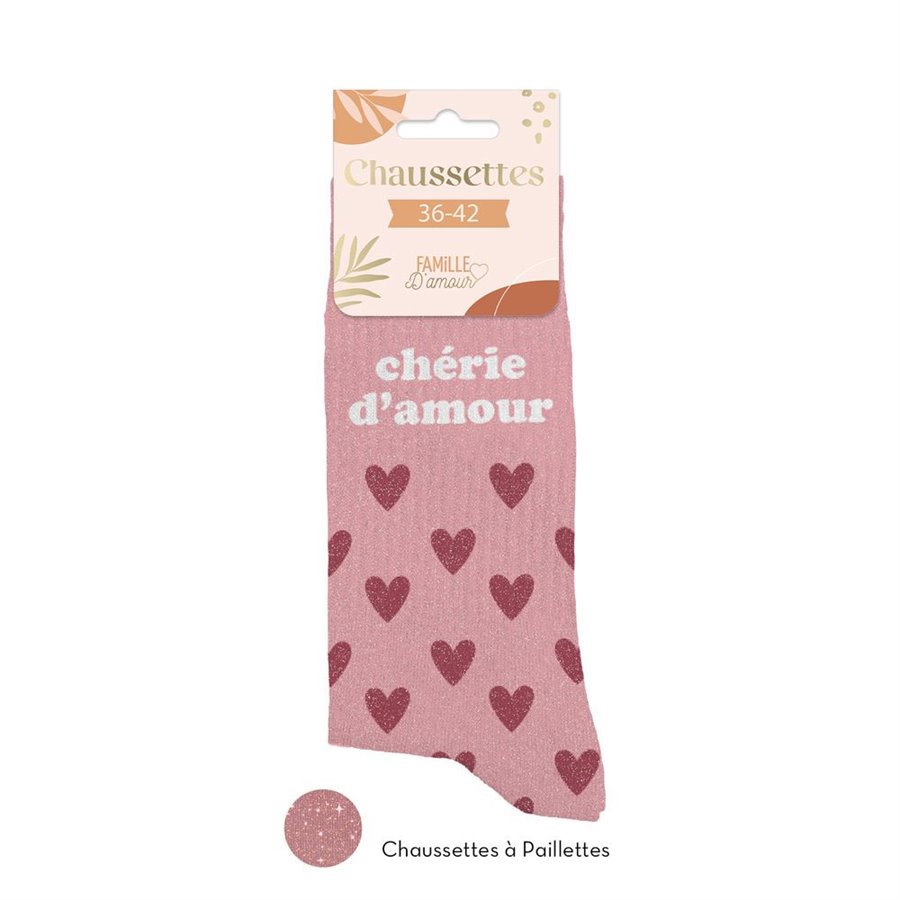 CHAUSSETTES PAILLETTES CHERIE D AMOUR