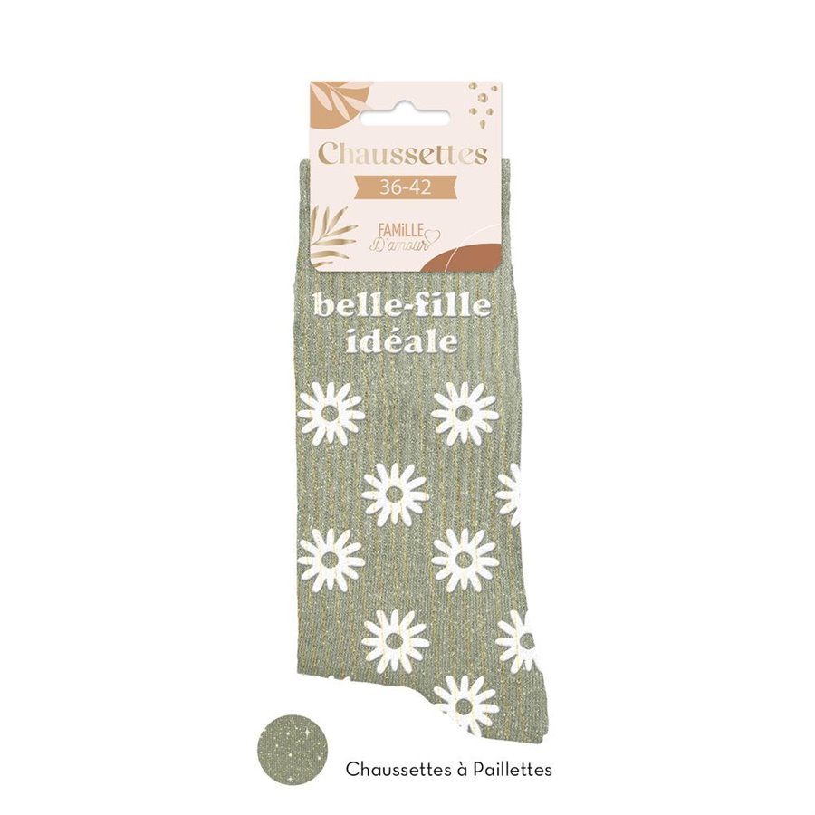 CHAUSSETTES PAILLETTES BELLE FILLE IDEALE 