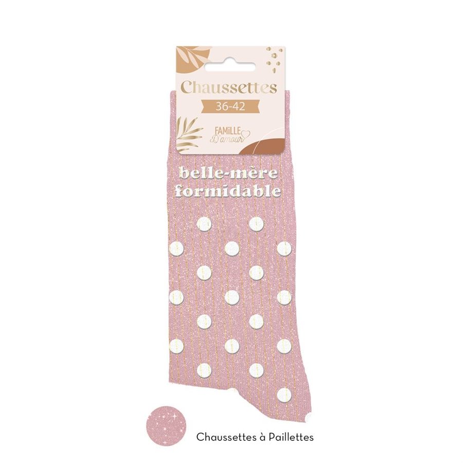 CHAUSSETTES PAILLETTES BELLE MERE FORMIDABLE