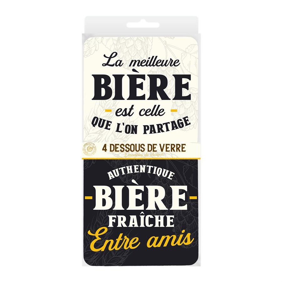 DESSOUS VERRE BIERE