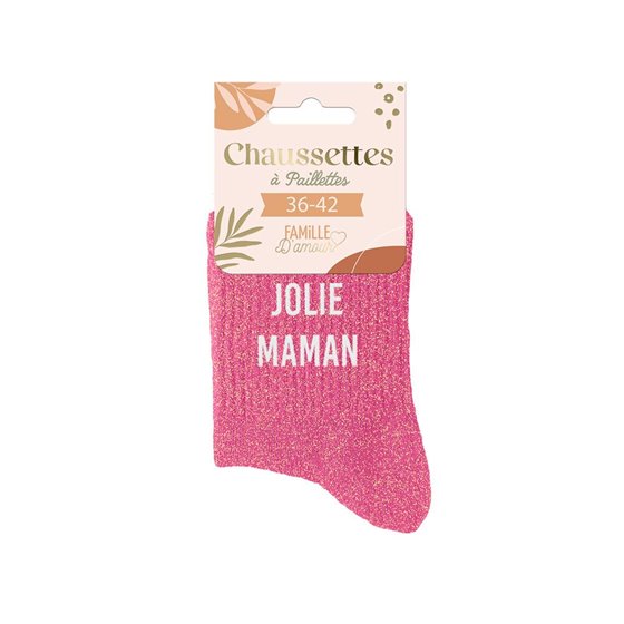 CHAUSSETTES PAILLETTES JOLIE MAMAN