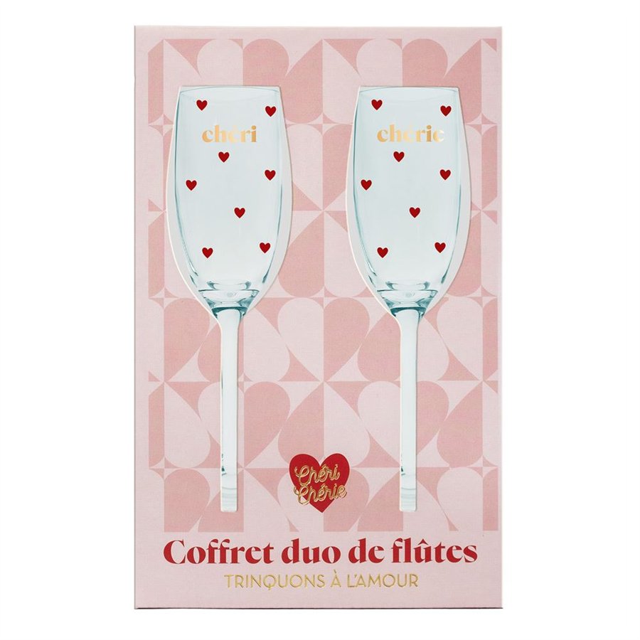 COFFRET DUO FLUTES SAINT VALENTIN