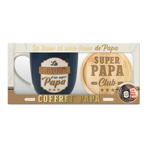 COFFRET TASSE LA PAUSE DE PAPA