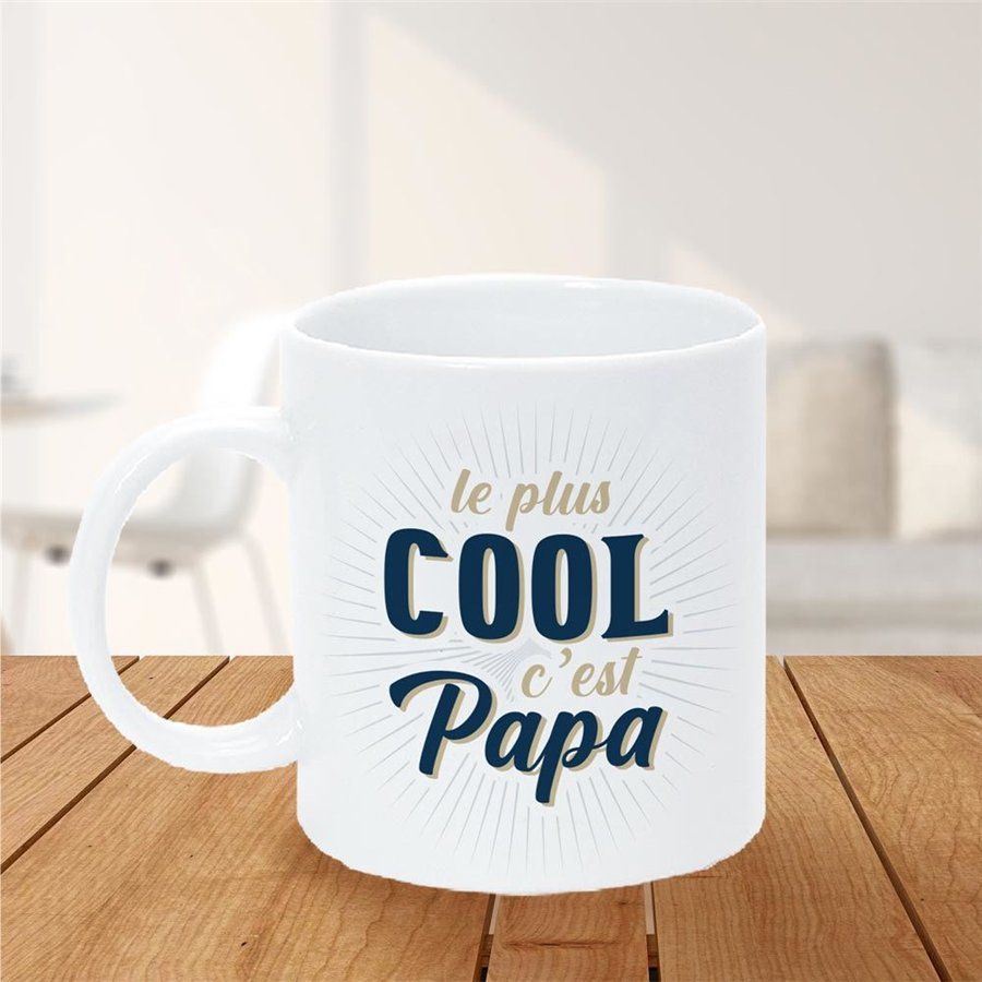 MUG LE PLUS COOL C EST PAPA