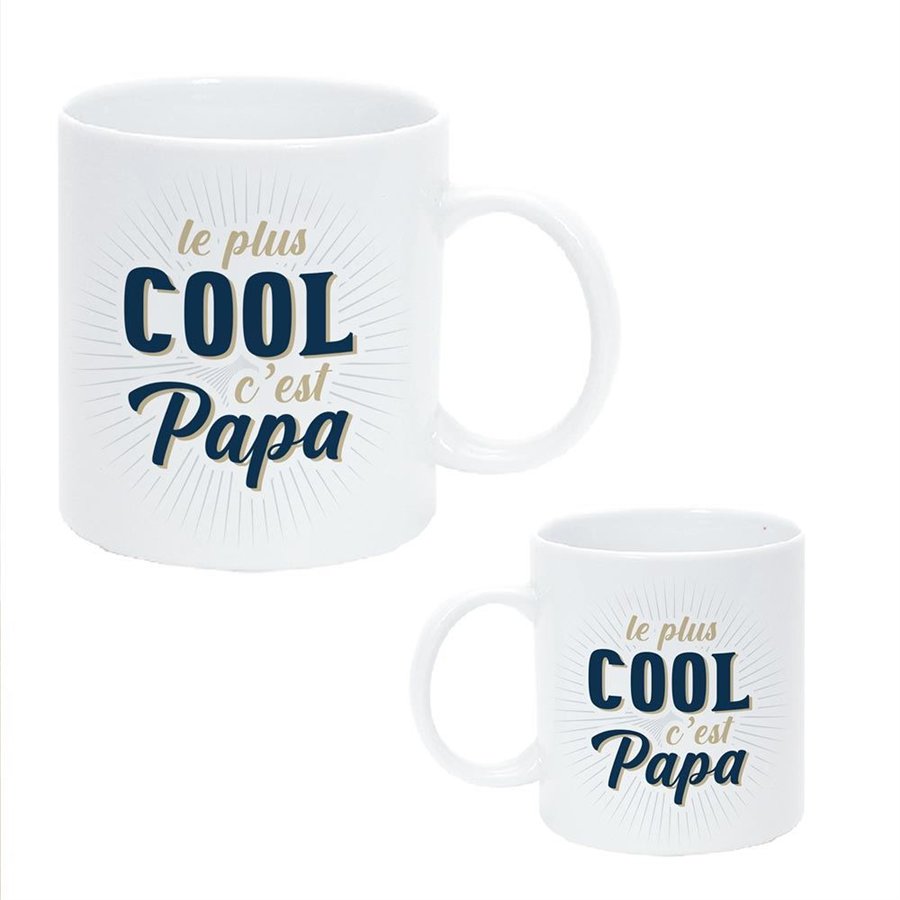 MUG LE PLUS COOL C EST PAPA