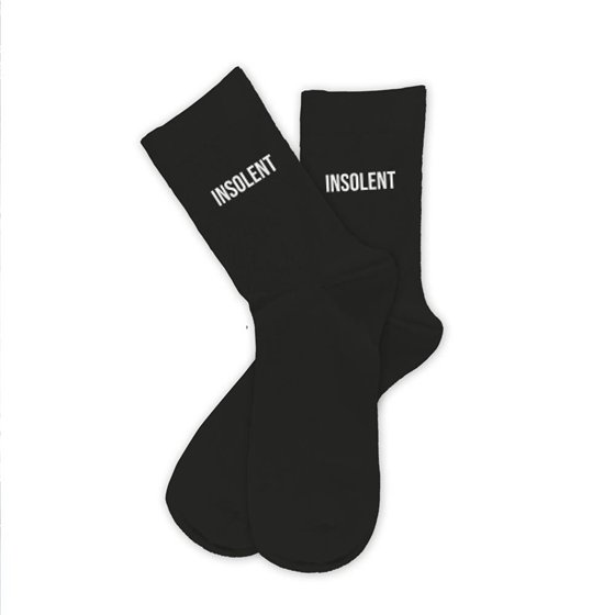 CHAUSSETTES NOIRES INSOLENT HOMME  