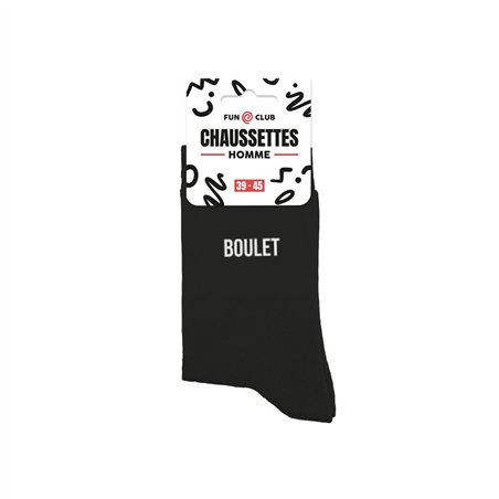 CHAUSSETTES NOIRES BOULET HOMME