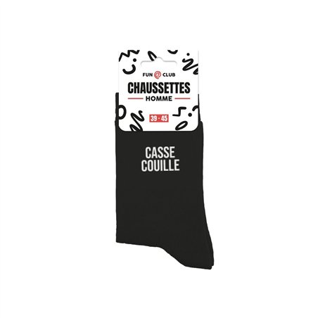 CHAUSSETTES NOIRES CASSE COUILLES HOMME  