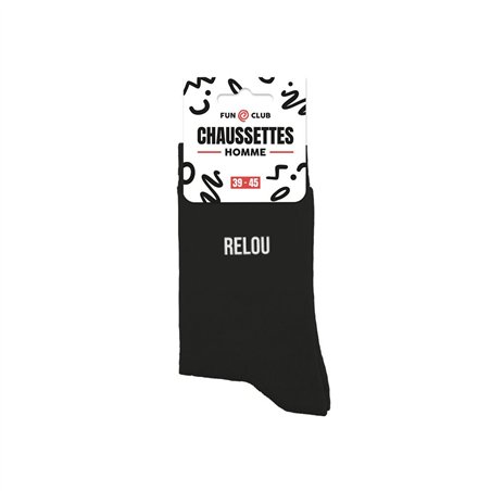 CHAUSSETTES NOIRES RELOU HOMME  