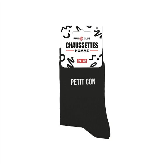 CHAUSSETTES NOIRES PETIT CON HOMME  