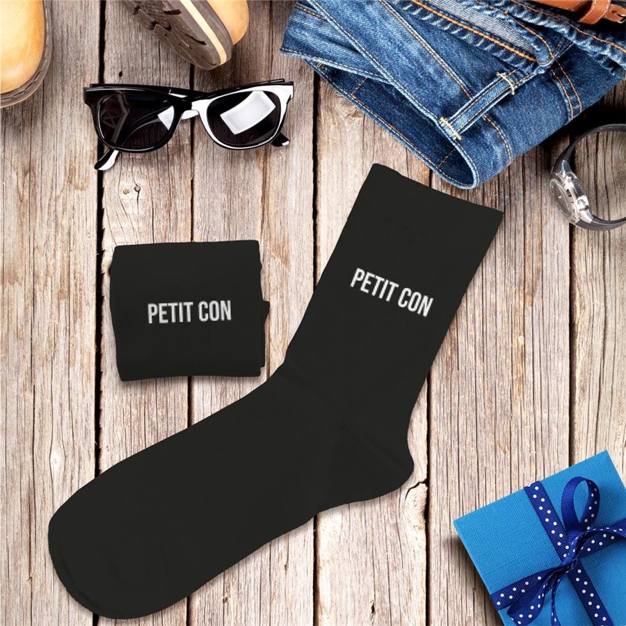 CHAUSSETTES NOIRES PETIT CON HOMME  