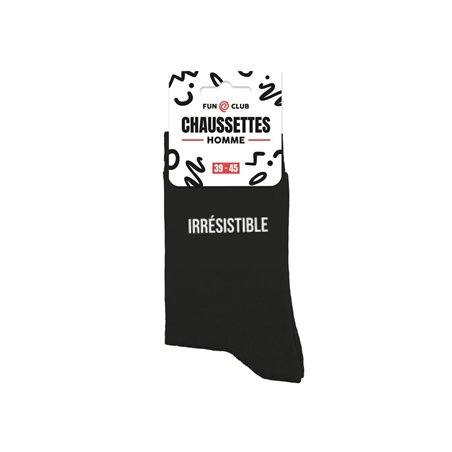 CHAUSSETTES NOIRES IRRESISTIBLE HOMME
