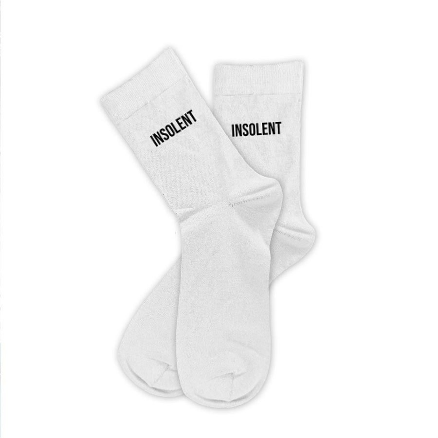 CHAUSSETTES BLANCHES INSOLENT HOMME  