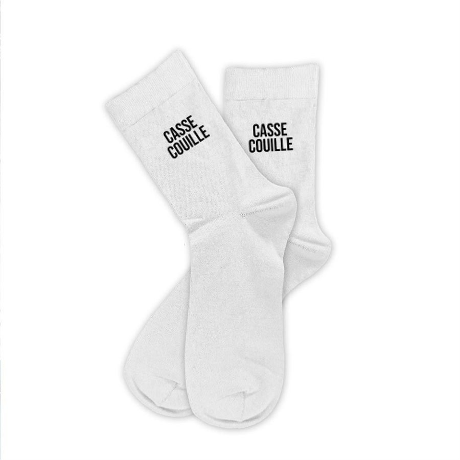 CHAUSSETTES BLANCHES CASSE COUILLES HOMME  