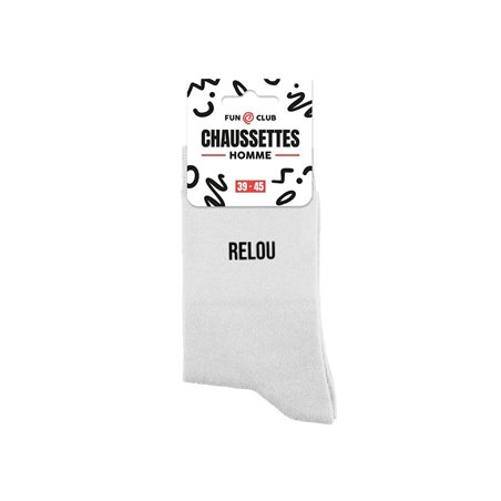 CHAUSSETTES BLANCHES RELOU HOMME  
