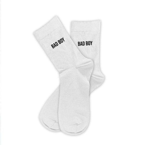 CHAUSSETTES BLANCHES BAD BOY HOMME  