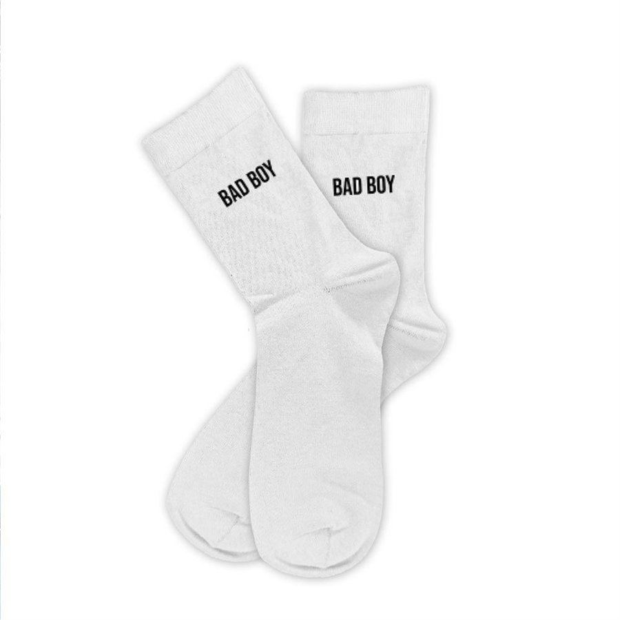 CHAUSSETTES BLANCHES BAD BOY HOMME  