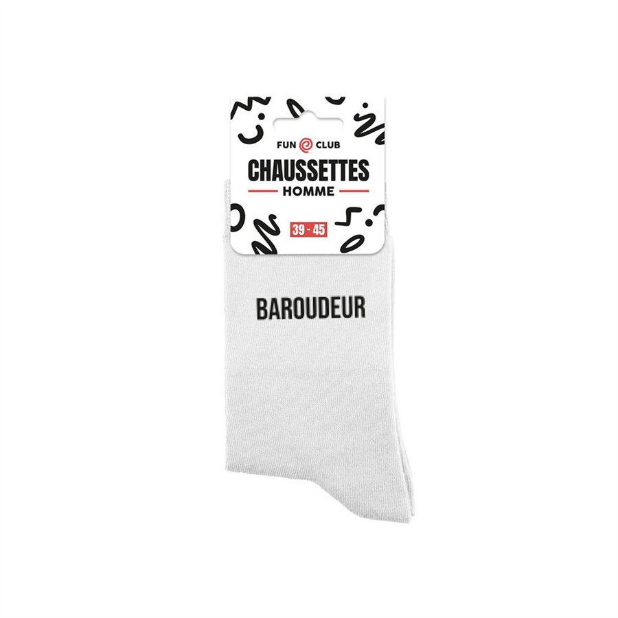 CHAUSSETTES BLANCHES BAROUDEUR HOMME
